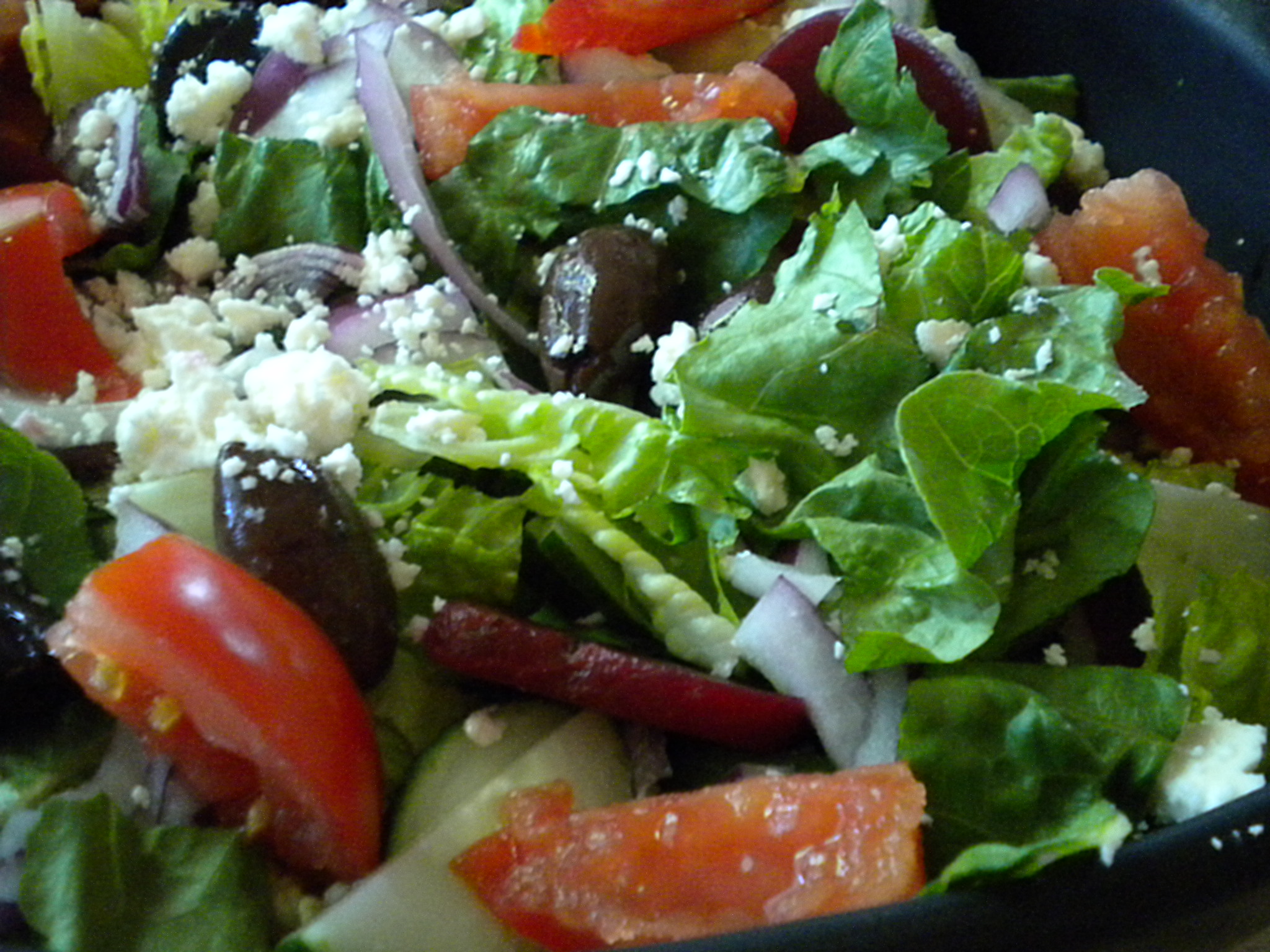 My Big Fat Greek Salad ( with fresh herb vinaigrette)