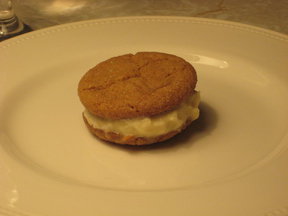 Ginger Snap Ice Cream Sandwiches