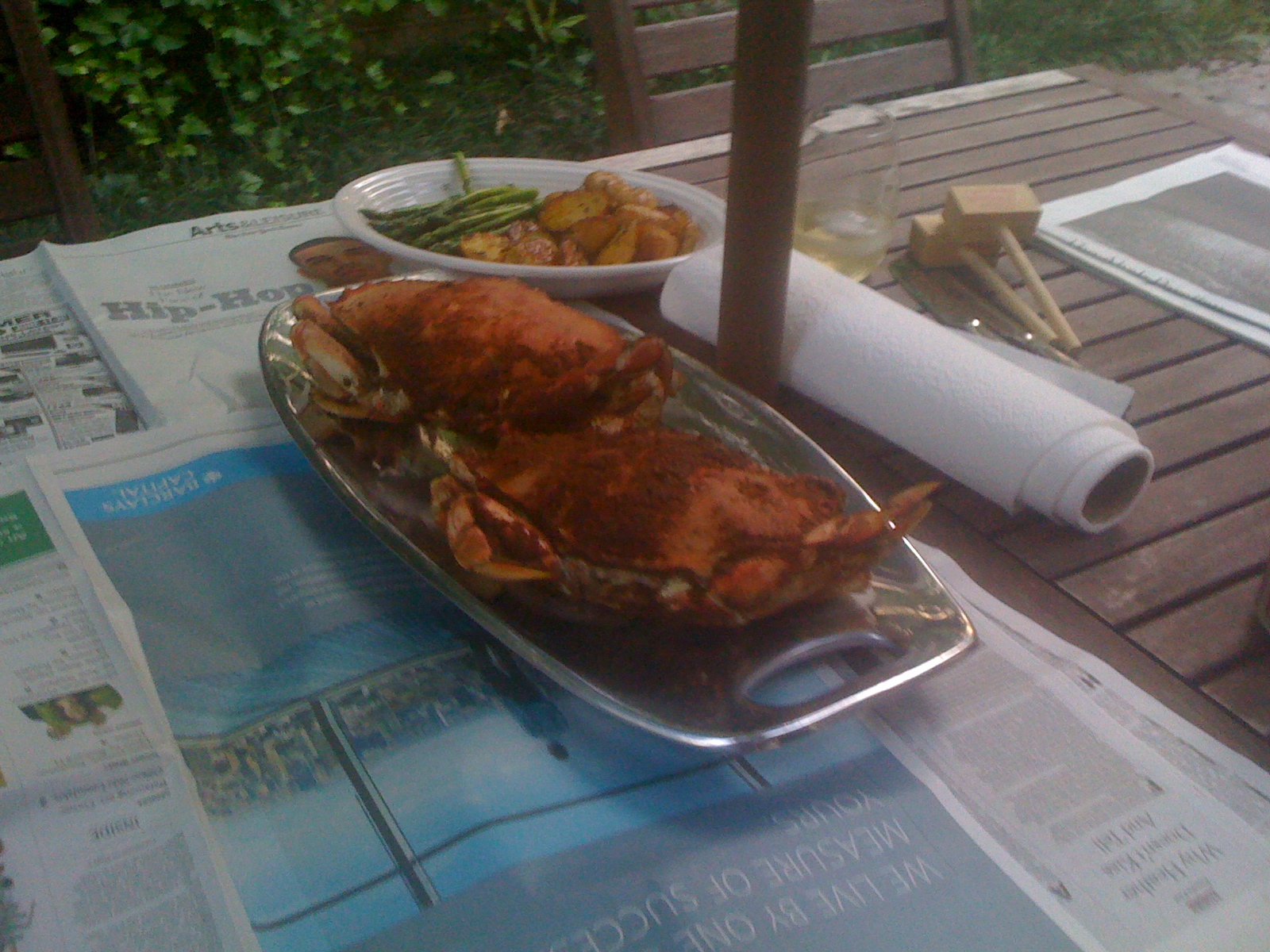 Maryland Style Steamed Dungeness Crabs