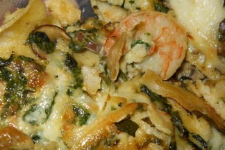 Shrimp, Spinach and Mushroom Enchiladas
