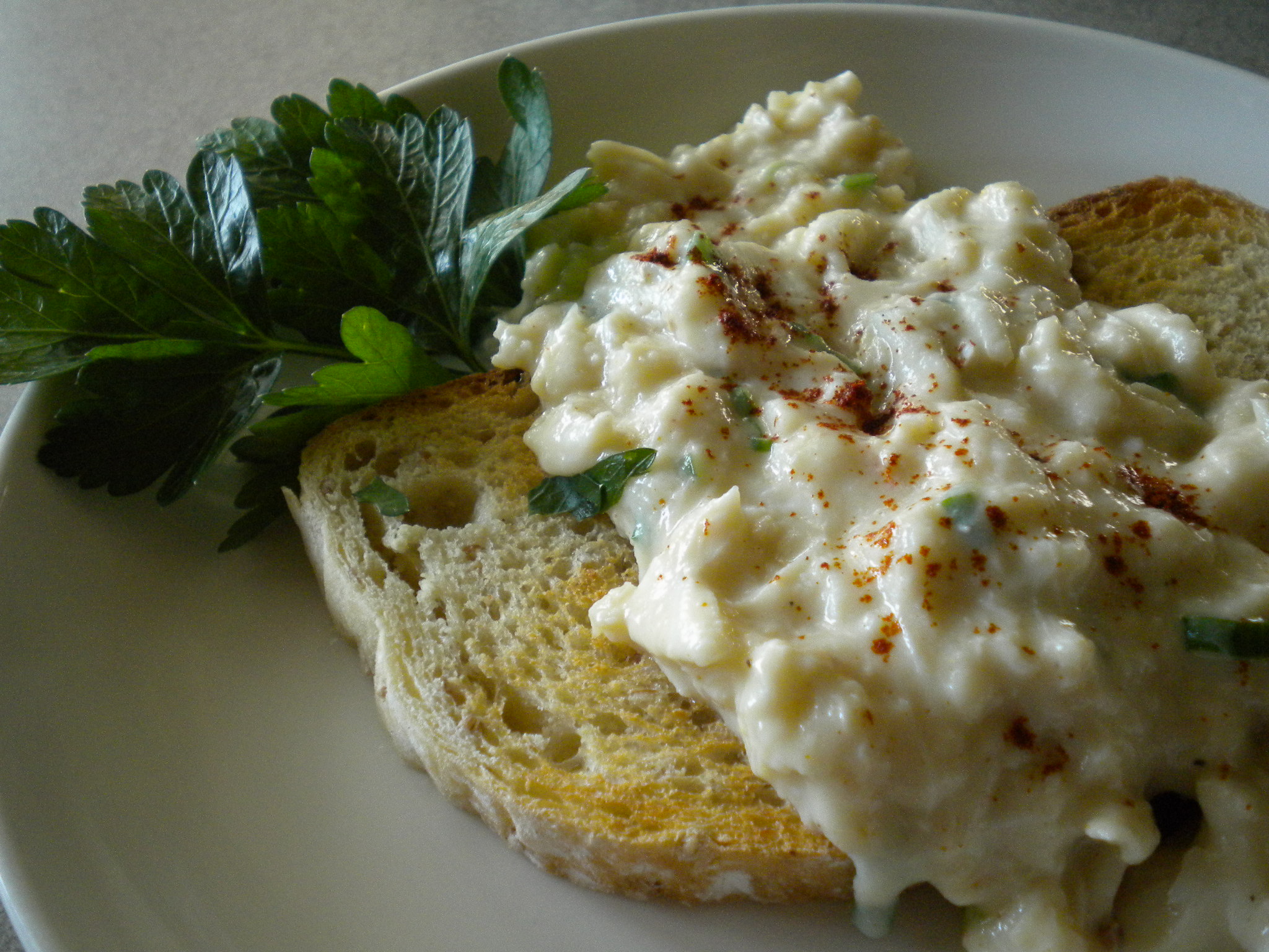Deviled Crab on Toast