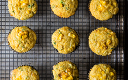 Double Corn, Quinoa & Cheddar Muffins