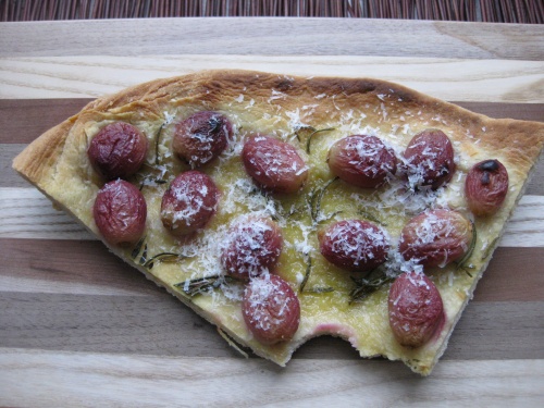 Focaccia with Grapes and Rosemary