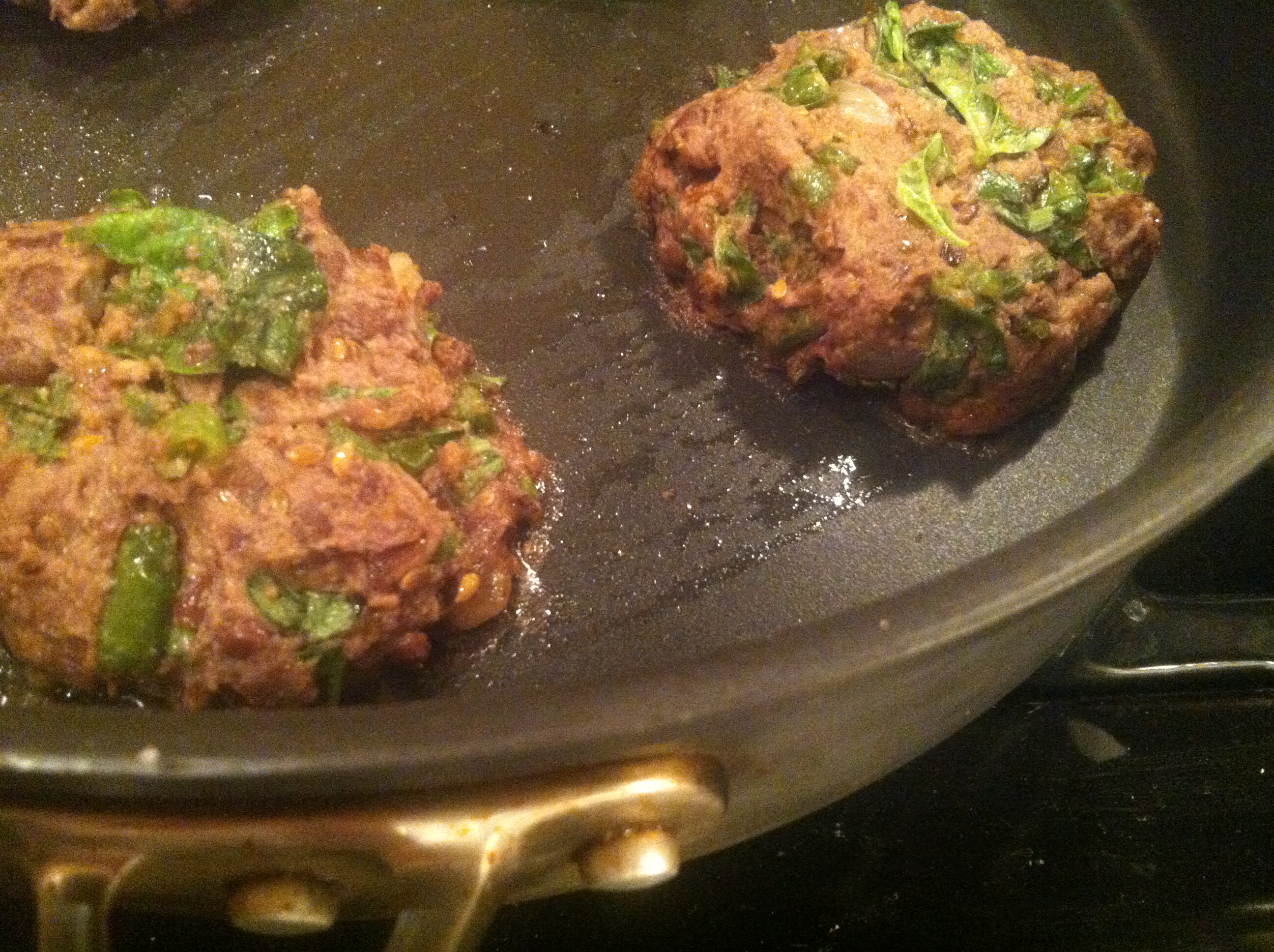 Vegan Three Bean Basil Burgers with Cumin & Garlic Dip
