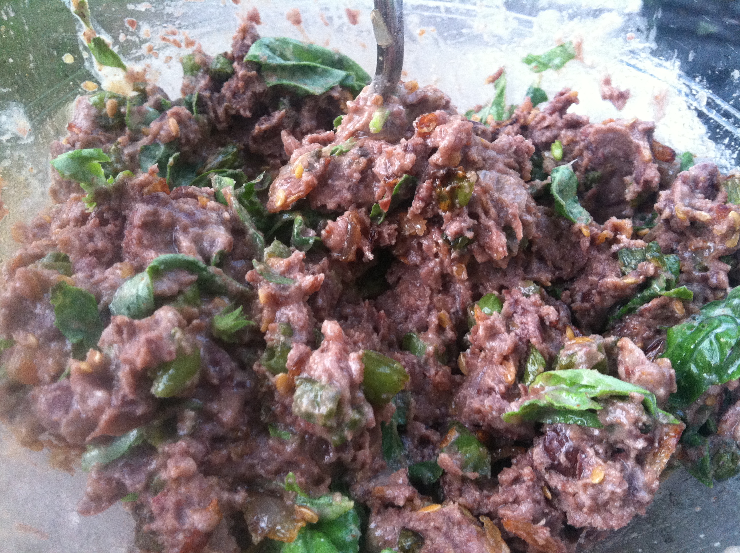 Vegan Three Bean Basil Burgers with Cumin & Garlic Dip