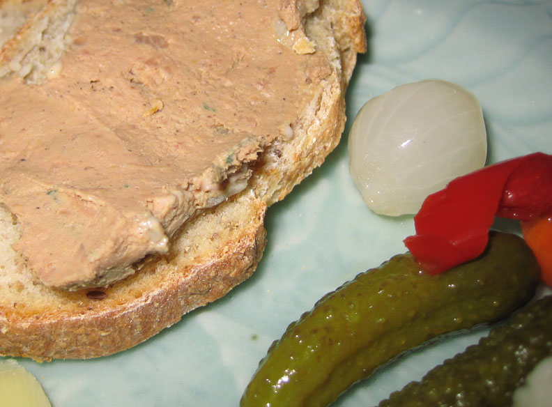 Chicken Liver Pate with Bourbon, Honey, and Sage