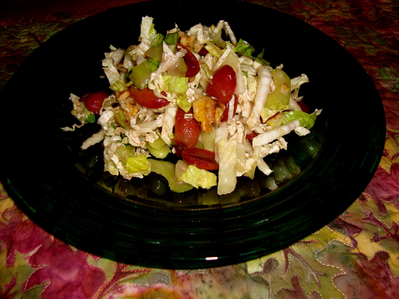 Napa Slaw with Poached Grapes