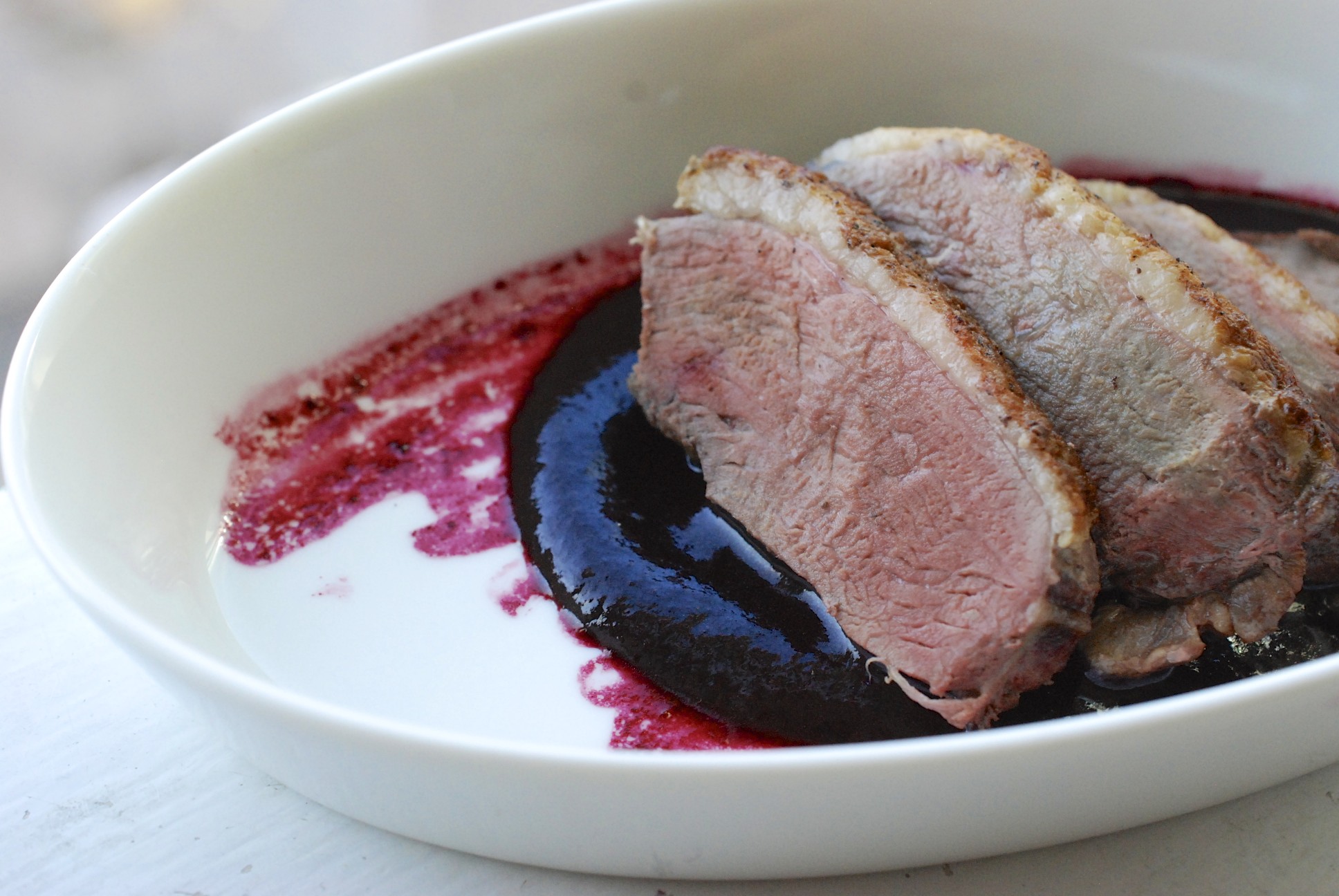 Duck Breasts with Concord Sauce