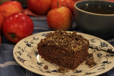 Apple Buckwheat Crumble Cake
