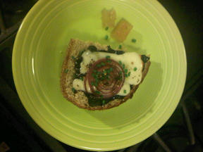 Toasted Cheese with Grape Butter 