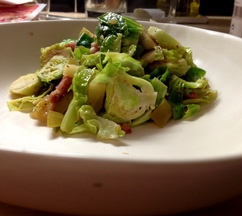 Tangy Brussels Sprouts with Apple