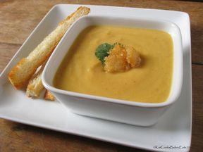 Gingered Butternut Cauliflower Soup
