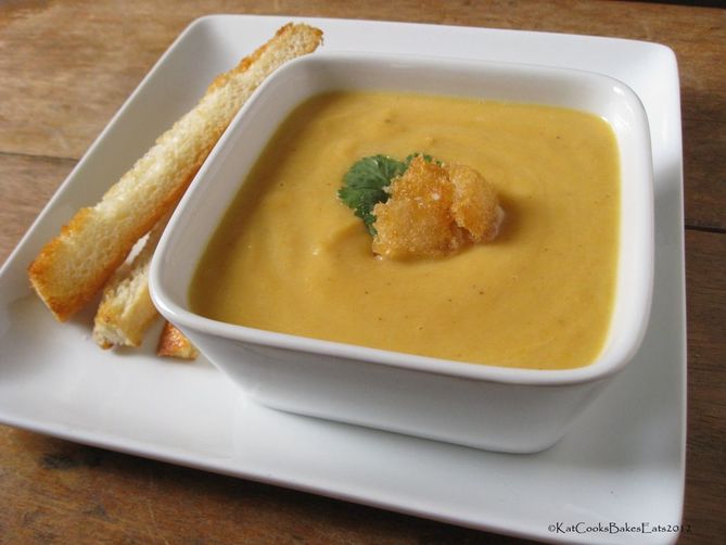 Gingered Butternut Cauliflower Soup