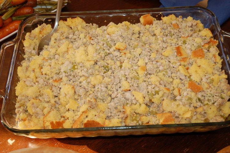 Louisiana Cornbread-Turkey Dressing