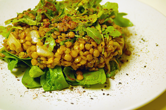 Lentil Arugula Range Salad