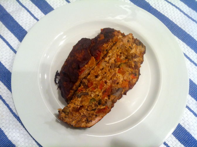 Turkey Meatloaf with Caramelized Veggies