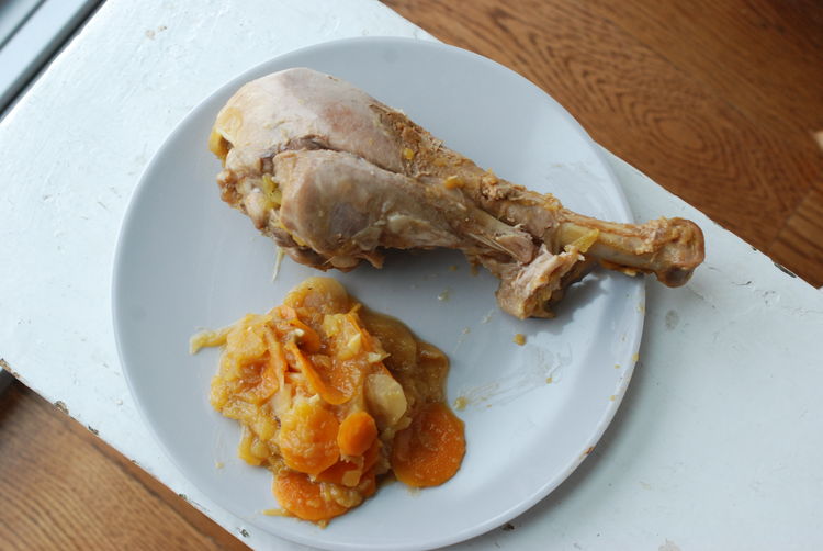 Braised Turkey with Carrot, Parsnip, and Acorn Squash