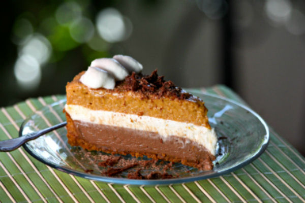 Chocolate Pumpkin Mousse Pie