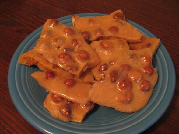 Spiced Hazelnut Brittle