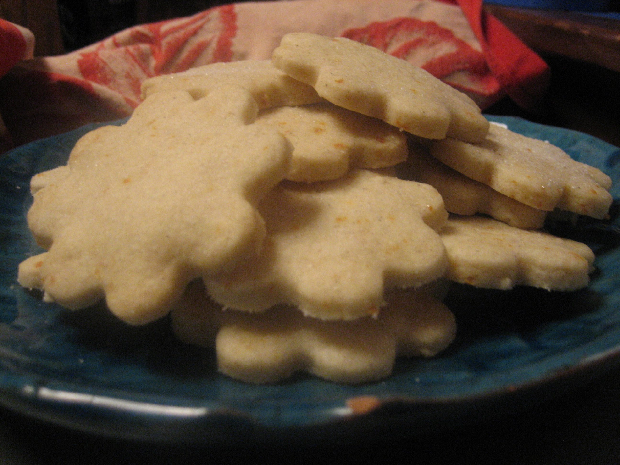 Orange Cardamom Shortbread