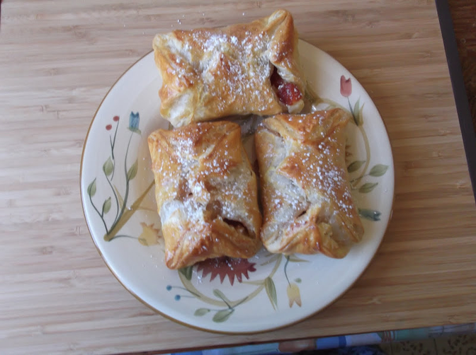 Cheese and  Roasted Quince Danish Pastries
