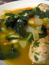 Italian Wedding Soup with Turkey Meatballs