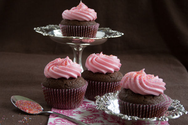 Devil's Food Cupcake with Buttercream Frosting