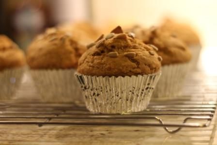 Peanut Butter Pumpkin Muffins