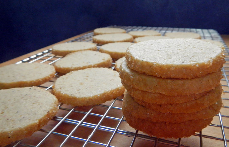Vanilla Bean and Pink Peppercorn Icebox Cookies