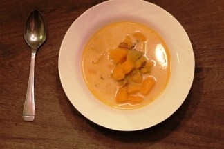Chunky Butternut Squash and Potato Soup