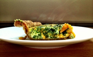 Savory Pumpkin and Spinach Tart