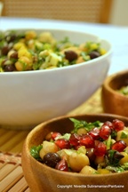 Balilah with preserved lemons and pomegranates