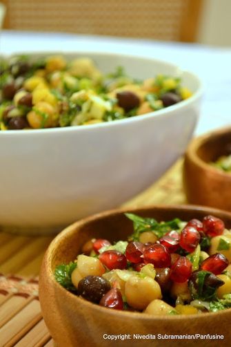 Balilah with preserved lemons and pomegranates