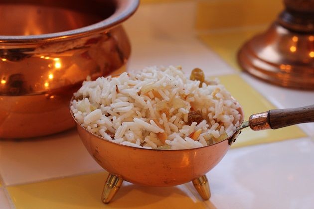 Golden Vanilla Rice Pilaf