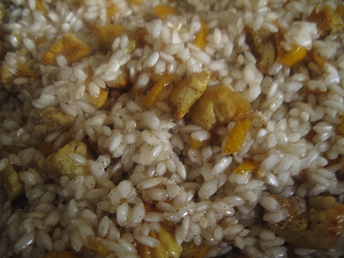 Kumquat and Chestnut rice pudding