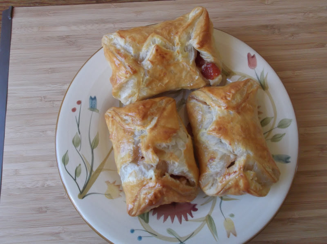 Cheese and  Roasted Quince Danish Pastries
