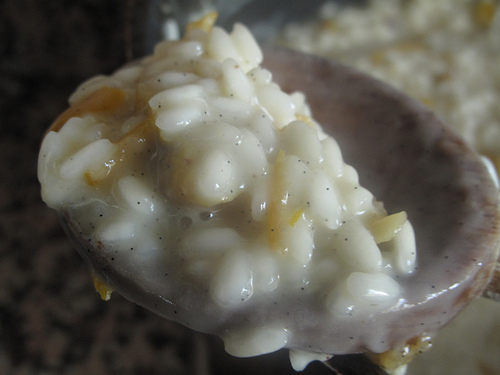 Kumquat and Chestnut rice pudding