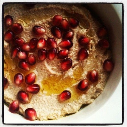 Eggplant walnut pâté with pomegranates