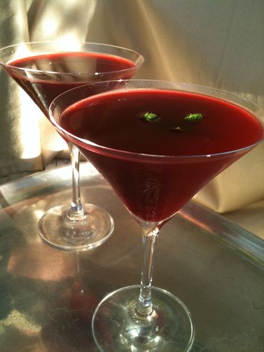 Perfect and Pretty Pom Martini