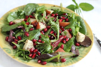 Poppyseed, Pomegranate and Pear Salad