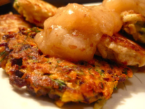  Root Vegetable Latkes with Apple Pear Mash 