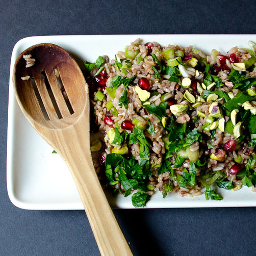 Pomegranate & Pistachio Wild Rice Pilaf