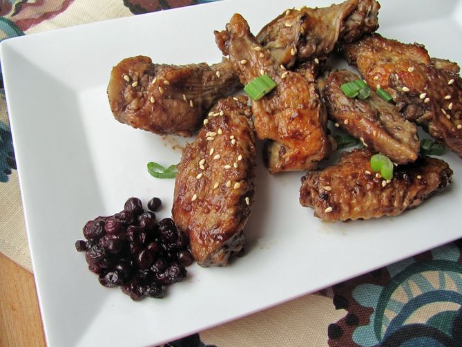 Huckleberry Glazed Chicken Wings
