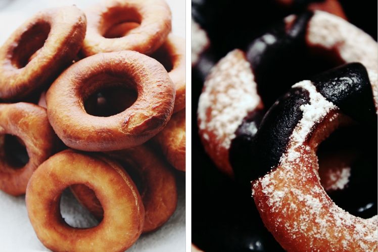 Dairy Free Hanukkah Mini Donuts with Quickest Chocolate Glaze