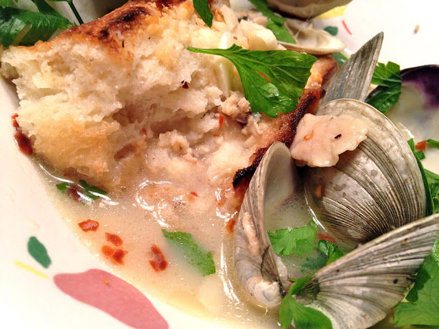 Zuppa di Clams with Savory Crouton