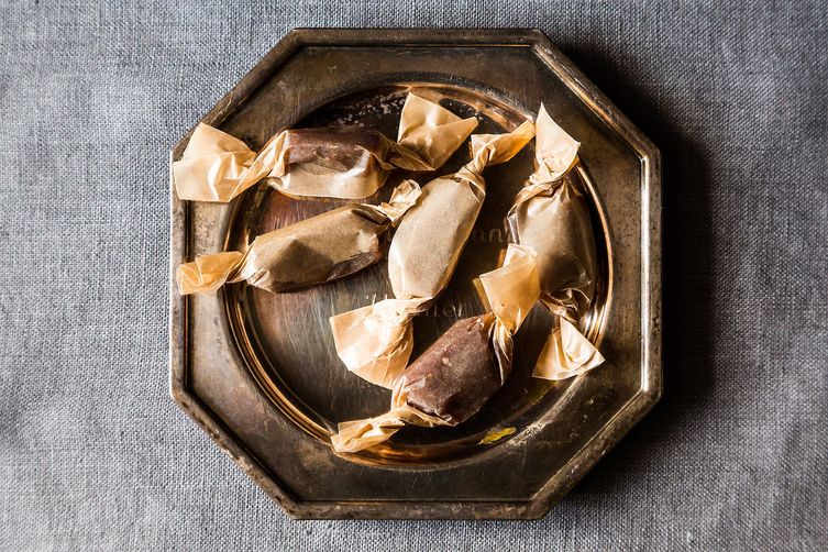 Spiced Pomegranate and Orange Caramels