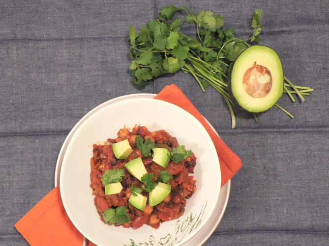 Chocolate Stout Vegetarian Chili