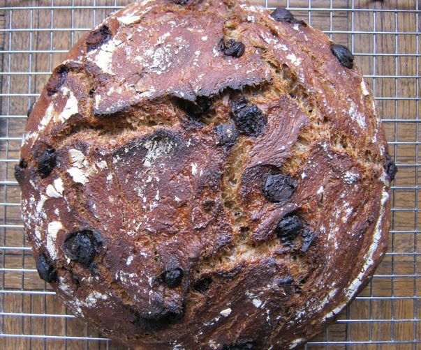 Barley, Beer and Dark Chocolate Artisan Bread
