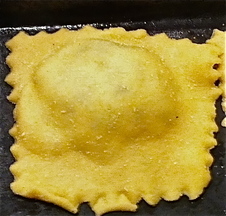 Leek Ravioli with Lamb Sauce