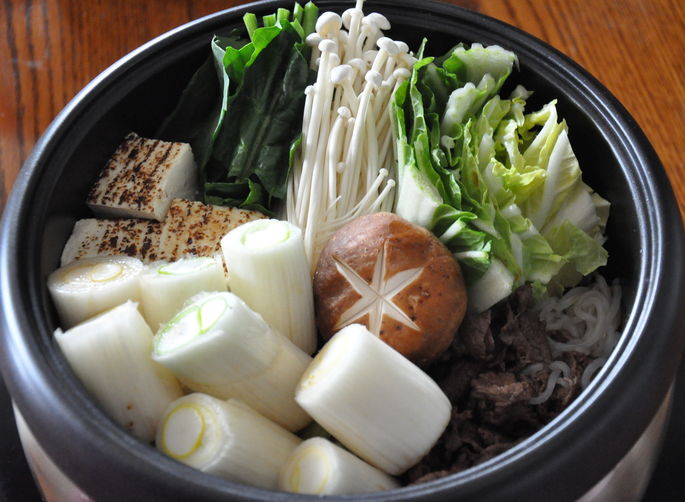 New Year's Sukiyaki, Lots of Leeks!